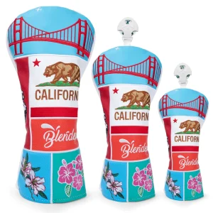 Factory Price Embroidery Custom Golf Driver Headcover Pu Leather Golf Club Covers Golf Wood Cover Set