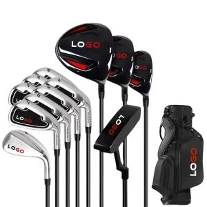 Factory Price Golf Club Custom Logo Right Hand Complete OEM Premium Black Golf Clubs Set for Men