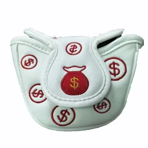 Factory Price Golf Club Head Cover Custom Logo Golf Putter Covers OEM PU Leather Golf Mallet Putter Headcovers