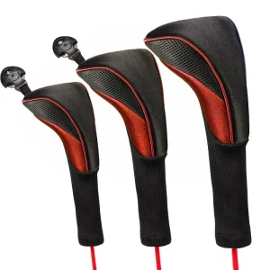 Factory Price Golf Club Head Covers Set Long Neck Mesh Golf Headcover with Interchangeable Number Tags Golf Accessory