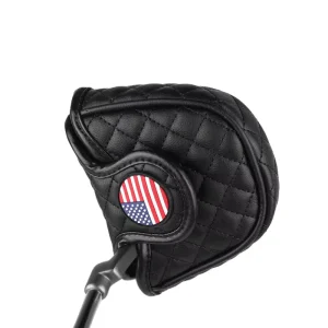 Factory Price Golf Club Headcover Custom Logo Golf Putter Covers OEM PU Leather Golf Putter Headcovers