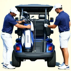 Factory Price Golf Elektro Trolley Golf Bag Trolley Portable for Golfer Solo Play Equipment Carry Use