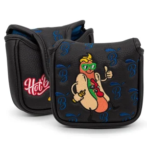 Factory Price Golf Mallet Putter Headcover Embroidery Logo Leather Magnetic Golf Head Cover