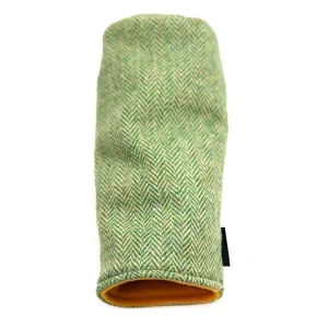 Factory Price Green Cotton Fabric Waterproof Couch Golf Headcover Customized Barrel Shape 460cc Golf Wood Driver Club Head Cover