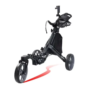 Factory Price Lightweight Universal Wheel Golf Bag Trolley Aluminum Frame 3 Wheels Golf Push Cart