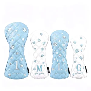 Factory Price ODM OEM Golf Head Cover Custom Logo PU Leather Golf Club Headcovers