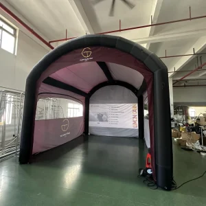 Factory Price Portable Golf Training Cage Canopy With Impact Screen Waterproof Inflatable Golf Simulator Projector Shooting Tent