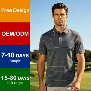 Factory Price Unisex Golf Polo Shirt Custom Logo Quick Dry Breathable Anti Odor Sport Bulk Golf Apparel