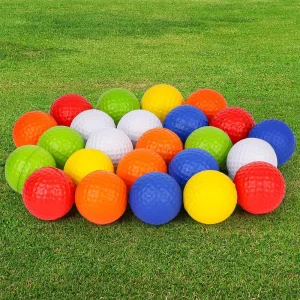 Factory Promotional Golf Practice Ball Logo Custom Soft Foam Ball Driving Range PU Golf Training Ball