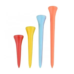 Factory Quality Colorful Bulk Indoor Blank Golf Tee Custom Logo Plastic Golf Tees Unbreakable Golf Tees