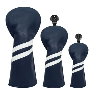 Factory Quality Customized Golf Club Covers for Driver Fairway Wood Hybrid Embroidery Golf Pu Leather Headcover