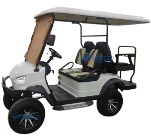 Factory Sale 48V Electric Powered White 4 Seater Golf Cart Road Utility Vehicle on Sale