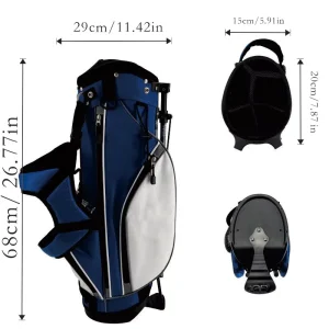 Factory Stock Lightweight Junior’s Golf Stand Bag 5 Divider Nylon Material with Anti scratch and Waterproof Design