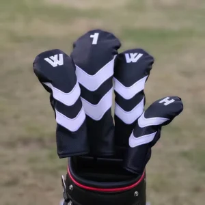 Factory Stock New TLM Embroidered Golf Club Head Covers Quick Delivery Waterproof Feature Free Samples Available