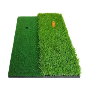 Factory Supply 30 cm X 60cm Mini 2 in 1 Dual Turf Golf Hitting Chipping Practice Mat to Protect Real Grass