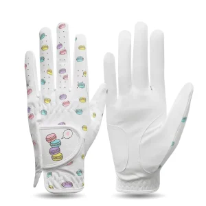 Factory Women Golf Glove Custom Logo Golf Gloves Leather Microfiber Printed