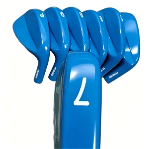 Factory-made Golf Unisex Forged Club Shafts in Iron Blue for Right Handed Iron Club Set with Rubber Grip R Flex