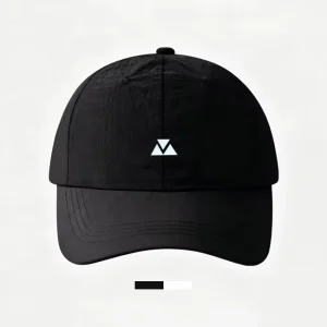 Fashion Design 6 Panel Unstructured Ripstop Nylon Dad Hats 3D Silicone Patches Reflective Logo Summer Breathable Letter Common