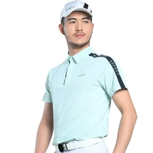 Fashion Golf T Shirt Customized Logo Embroidered Polyester Short Sleeve Uniform for Men Design