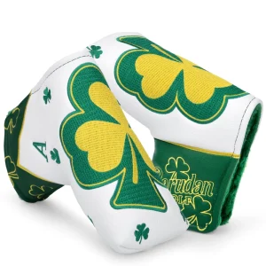 Fast Delivery Magnetic Putter Golf Club Head Cover Pu Leather Golf Club Covers Embroidery Golf Blade Putter Head Cover