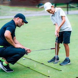 Fiberglass 48″ Professional Lightweight Collapsible Golf Alignment Sticks Golf Rods for Aiming Putting and Swing