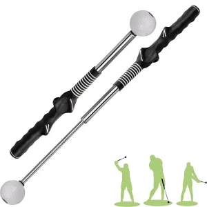 Flexible Golf Warm Up Trainer Telescopic Golf Swing Stick Professional Golf Gesture Corrector for Rhythm Training
