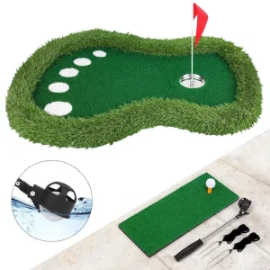 Floating Golf Green Mat EVA Material 60*90cm Pool Lake Use Chipping Putting Practice Ball Retriever No