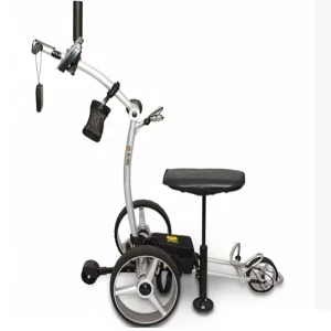 Foldable Aluminum Frame Electric Remote Golf Trolley with 30KGS Load Capacity and 20KM Endurance