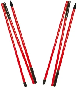 Foldable Design High Quality Plastic Golf Alignment Training Sticks 2 Pack Golf Swing Trainer