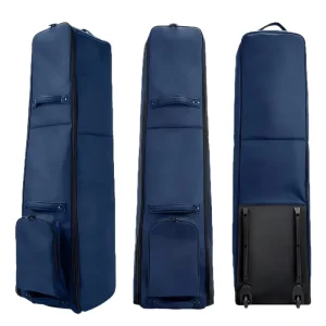 Foldable Golf Travel Bag with Wheels Golf Travel Case Lightweight Heavy Duty Waterproof Canvas
