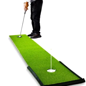 Foldable High-Density Turf Golf Putting Green Mat for Indoor Outdoor Training