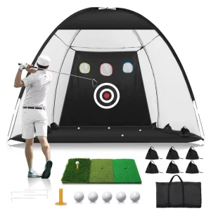 Foldable Practice Driving Range Training Indoor Outdoor Sports Golf Chipping Net