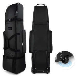 Foldable Waterproof Golf Travel Bag 900D Padded Cover Spinner Wheels Inner Strap OEM Custom Logo Low MOQ