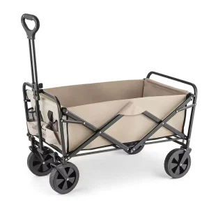 Folding Camping Collapsible Golf Cart Comfortable Stainless Steel Sand Beach Wagon Stroller Big Wagon Cart