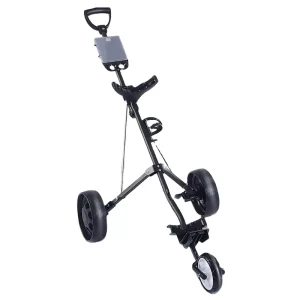 Folding Pull Push Golf Cart 3 Wheel Trolley
