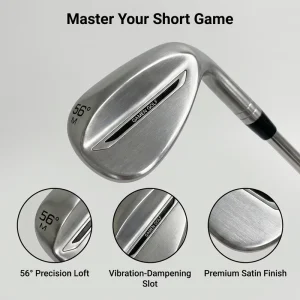 Forged Wedge Golf Club CNC Milled Steel Shaft Right Handed Rubber Grip