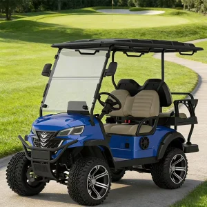 Four Passenger Electric Golf Cart with 90km Range for Golf Course and Community CE Certified