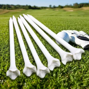 Four Prong Zero Friction Short 1-1/2 Inch 38mm/70mm/83mm White Plastic Golf Tees for Iron and Fairway Golf Tee Accessories