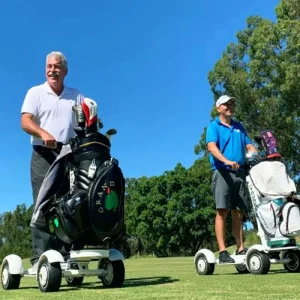 Four Wheel Electric Golf Cart Scooter Lithium Battery 72 Hole Range 150kg Load Capacity for Golf Trolley Skateboarding Use