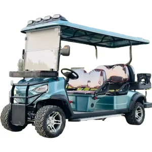Four Wheeled Electric Golf Cart Outdoor Beach Cart Small Sightseeing Cart