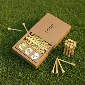 Free Design Custom Logo Durable Eco Friendly Biodegradable Golf Tees Bamboo 83mm 70mm 54mm 42mm Custom Size Bulk Factory Price