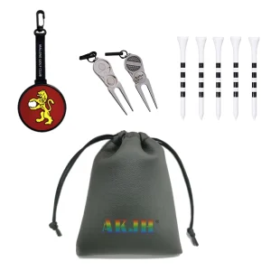 Free Sample Custom Logo Mental Golf Divot Tool With Golf Bag Tag and Ball Marker Golf Accessories