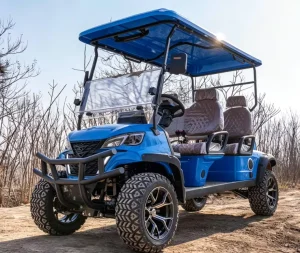 Fully Street Legal 4 Seater Electric Golf Cart with Unlimited Customization of Color Seats and Rims