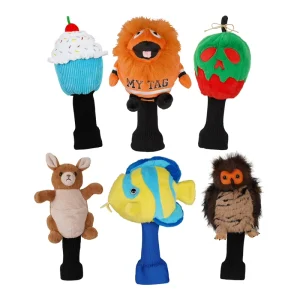 Furry Socks Animal Headcovers Golf Animal Custom Plush OEM Quilted Head Covers Driver Luxury Golf Accessories Gift
