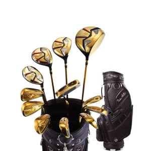 G-PA06 Japanese Golf Set OEM Men Women Complete Set Golden Black Color Right Handed Titanium Driver Graphite Shaft