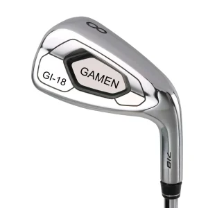 GAMEN GOLF Golf Iron Set Right Handed Golf Clubs with Rubber Grips Unisex Stainless Steel Head