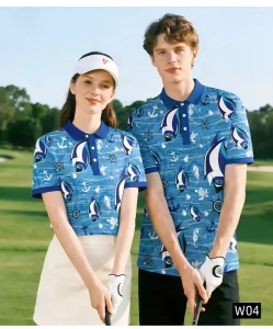 GEEDA Activewear Golf Clothes Manufacturer ODM Sportswear Unisex Soft Breathable Vacation Golf Polo Shirts for Golf Sports