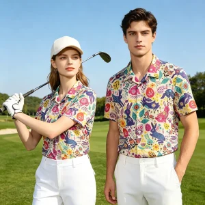GEEDA Golf Polo Shirt Custom Golf Uniform Performance Golf Clothes Spandex Polyester Breathable Sweat Wicking Factory Direct