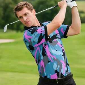 GEEDA Sporty Wear Manufacturer ODM Custom Logo Golf Clothes Moisture-Wicking Quick Dry Men’s Lapel Short Sleeve Golf Polo Shirt