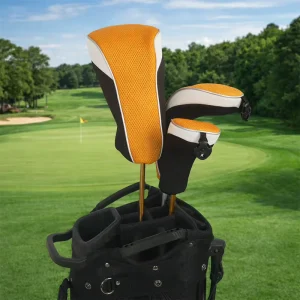 GH003 Soft Polyester Golf Club Headcovers for 13UT Wood Clubs with Breathable Mesh